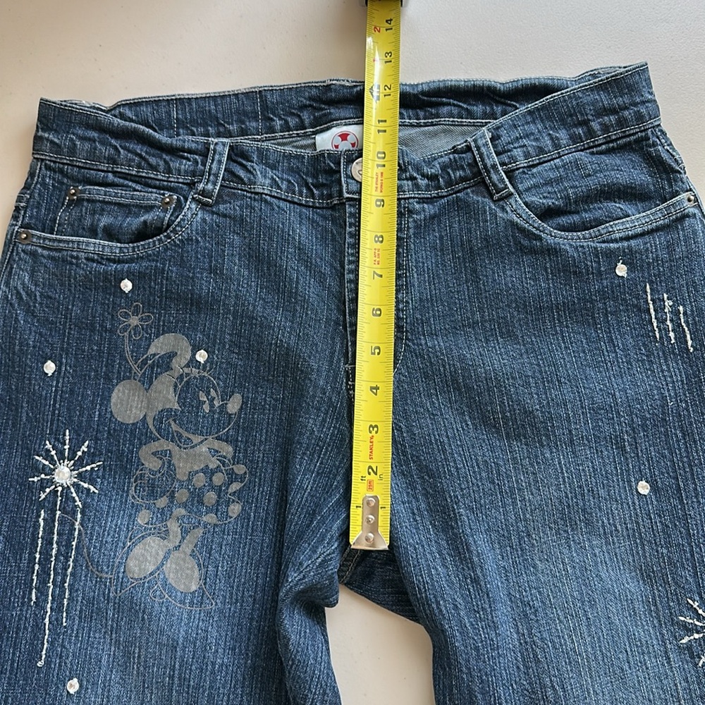 Disney Women's Dark Blue Straight Leg Jeans - Picture 11 of 16